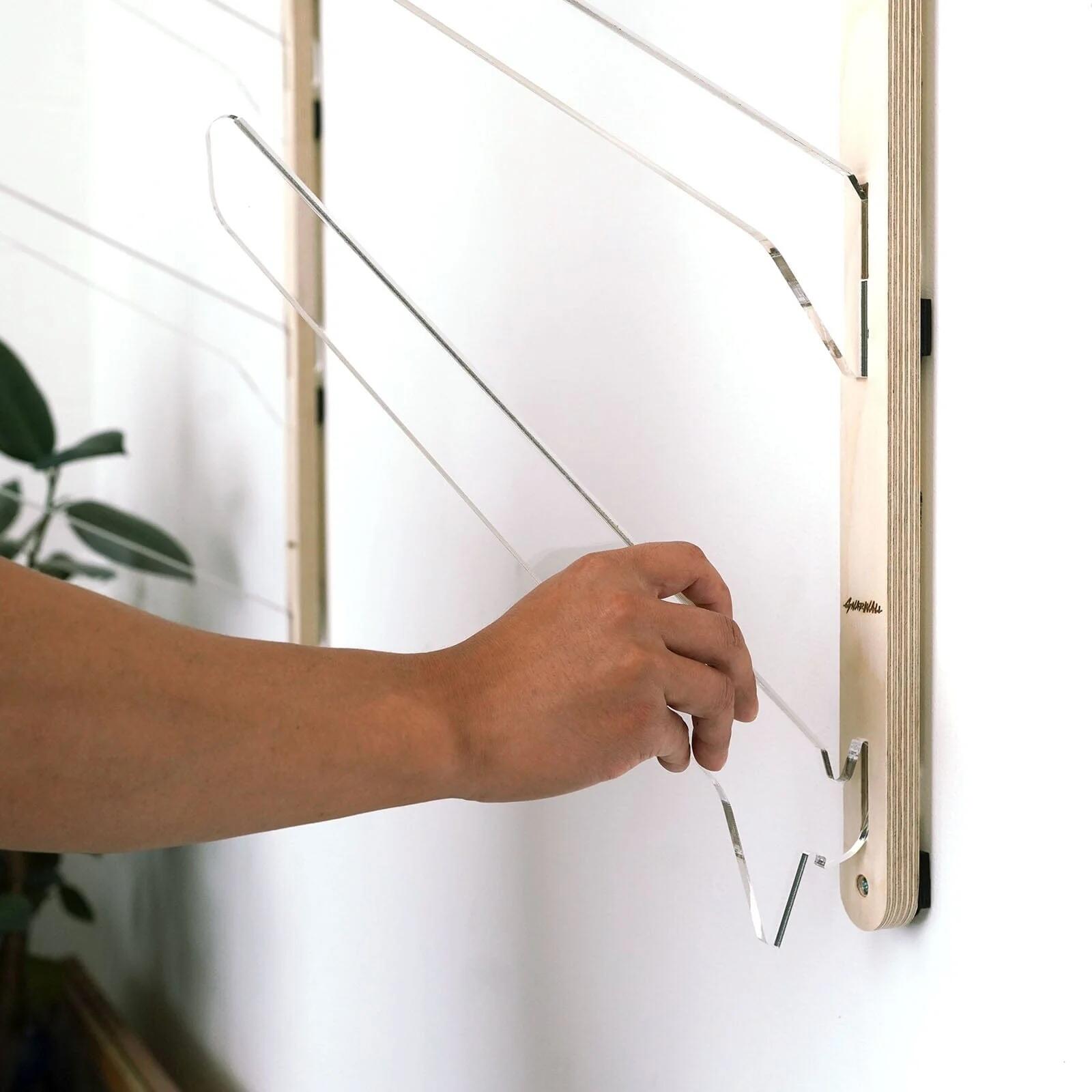 Multirack Horizontale Wandhalterung für 3 Surfboards 3/4