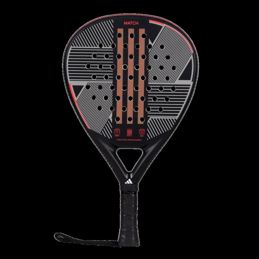 Adidas Match 3.3 Black/Red Pala Padel 2024