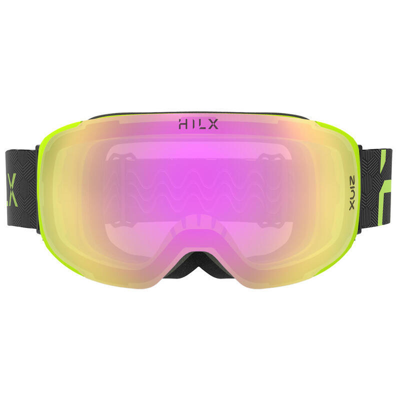 RECON Unisex  Anti-fog & Anti scratch Ski, Snow Goggles - Purple/Black/Green