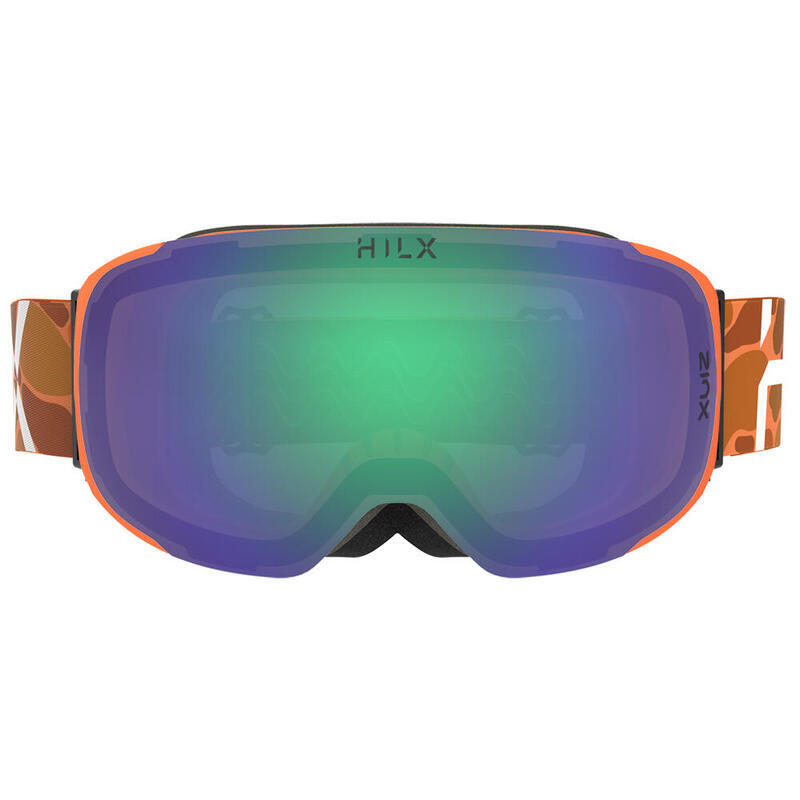 RECON Unisex  Anti-fog & Anti scratch Ski, Snow Goggles - Purple/Green/Orange