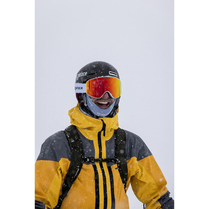 Ski- en snowboardbril Goggleface Straight Line - WIT/ROOD - UNISEX