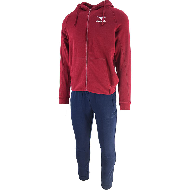 Survêtement Diadora Hoodie Fz Core, Rouge, Hommes