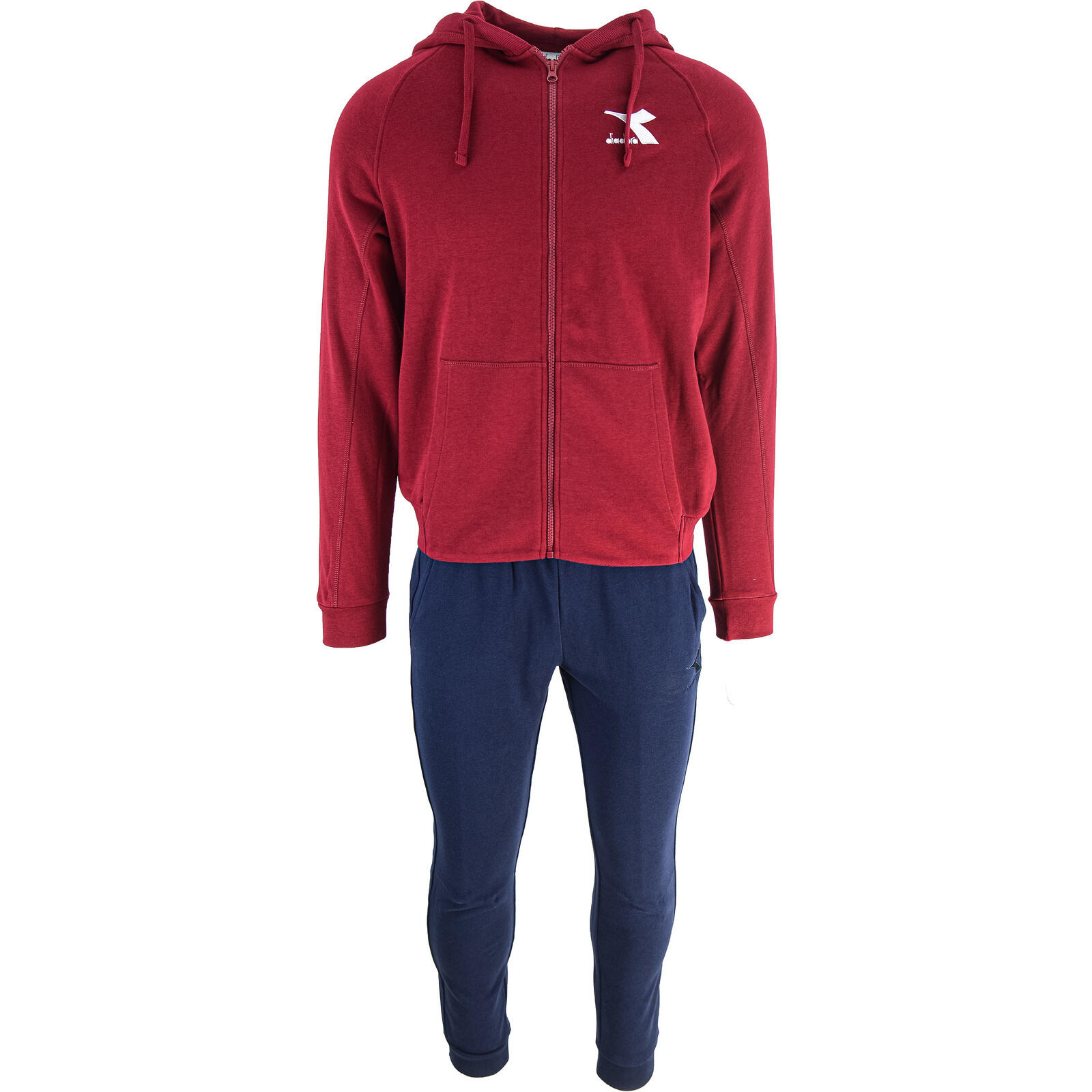 DIADORA Trainingspak Diadora Hoodie Fz Core, Rood, Mannen