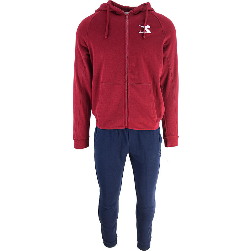 Survêtement Diadora Hoodie Fz Core, Rouge, Hommes