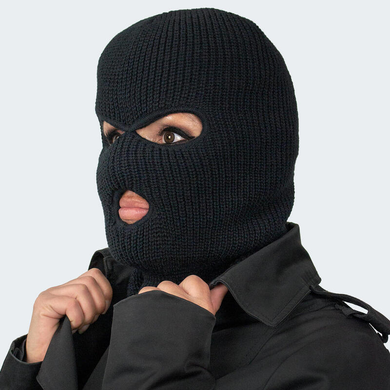 Balaclava 3 trous | Cagoule de ski | Adulte | 3M Thinsulate | Noir