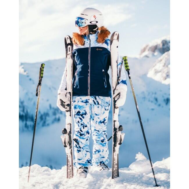 Pantaloni Ski si Snowboard SoftShell KILPI Torien, Alb, Femei
