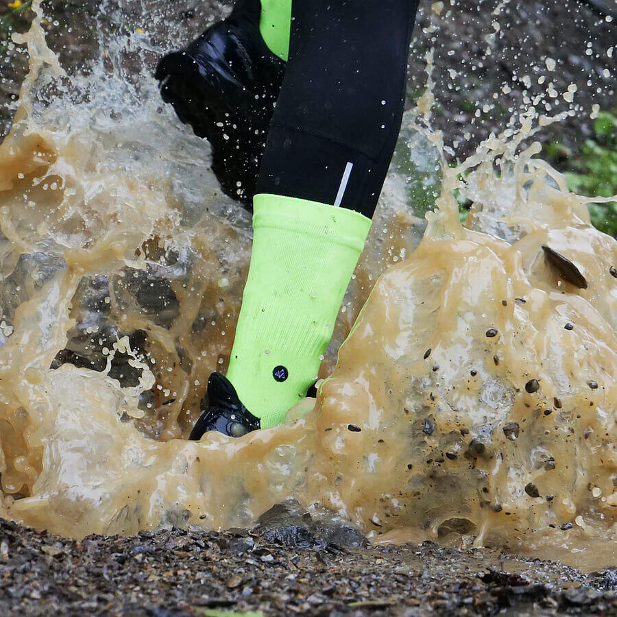 Chaussettes Imperméables TRAIL-DRY - Jaune - à partir de fibres de bambou 4/4