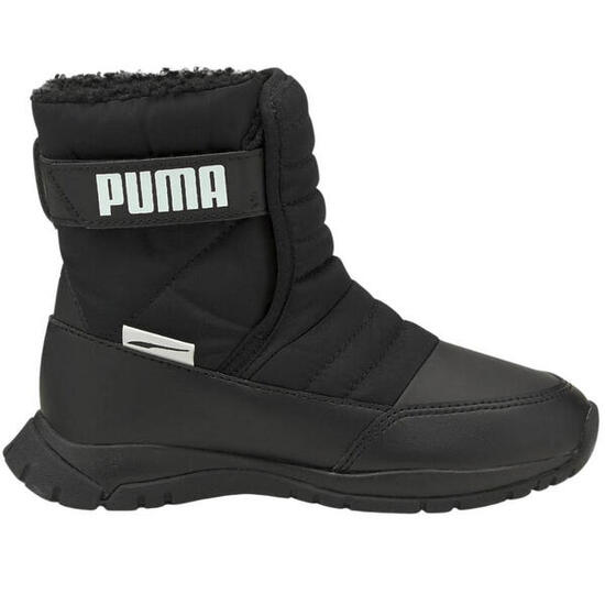 Botas para Nieve de Cuero para Niños/Niñas Negro