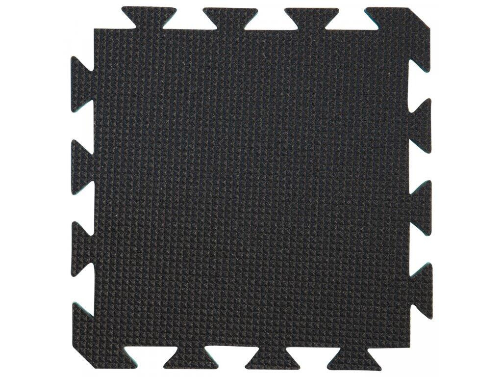 Dalle Mousse 29x29x1,2 cm, grün/hellschwarz, rutschfest, modular 3/4