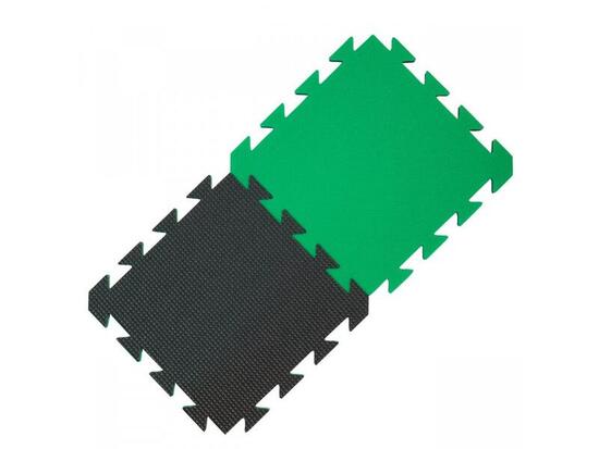 Dalle mousse 29x29x1,2 cm réversible vert clair noir antidérapante modulable