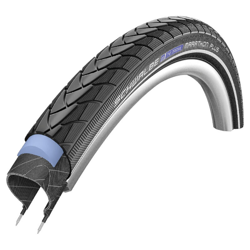 Pneu de Vélo - Schwalbe - Marathon Plus - 28 pouces x 1,50 - Noir réfléchissant