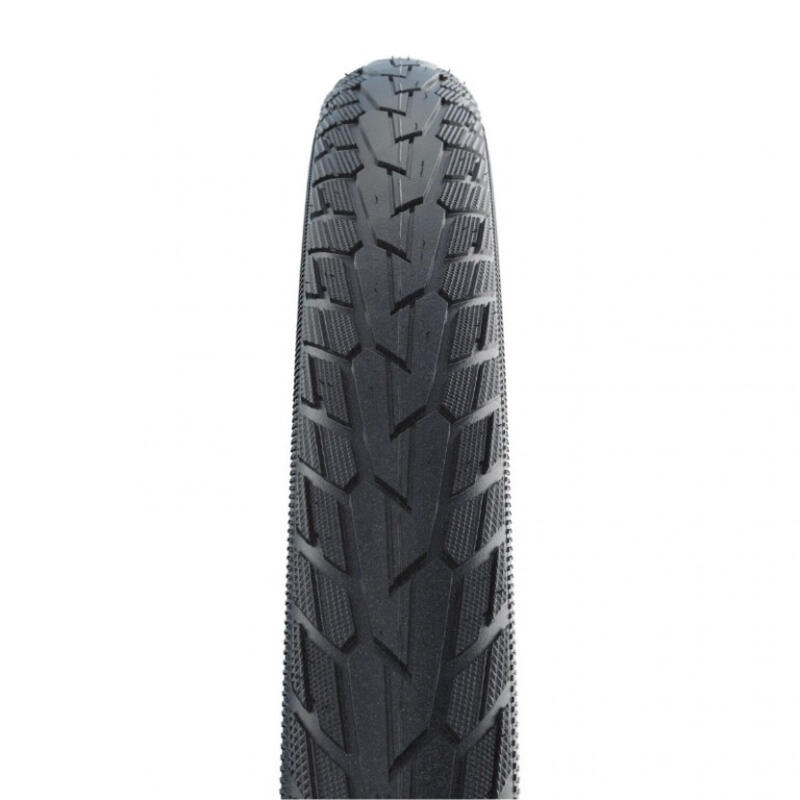 Pneu vtc/urbain 700x40 Schwalbe road cruiser reflex noir/vert tr (42-622)