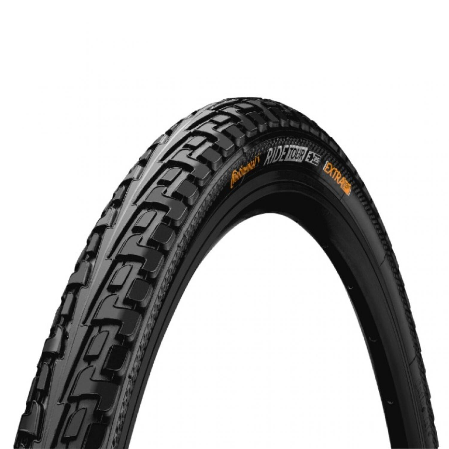 CONTINENTAL RIDE Tour Tyre-Wire Bead Urban Black/Black 700 X 28C Puncture Protection