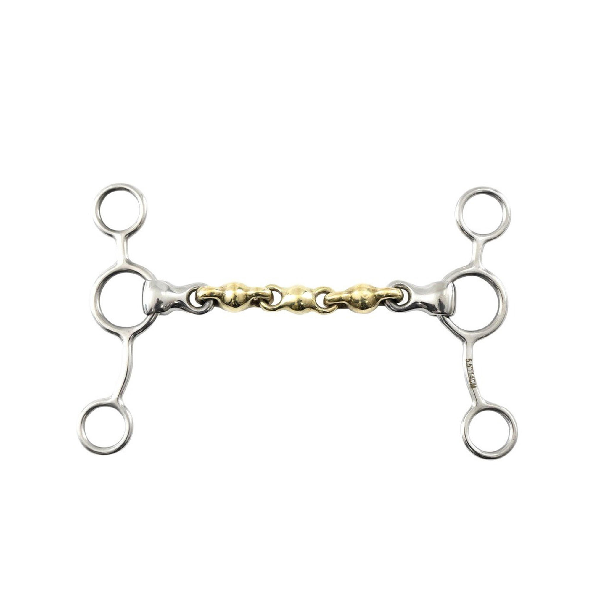 PREMIER EQUINE Pelham paard messing met waterford mondstuk Premier Equine