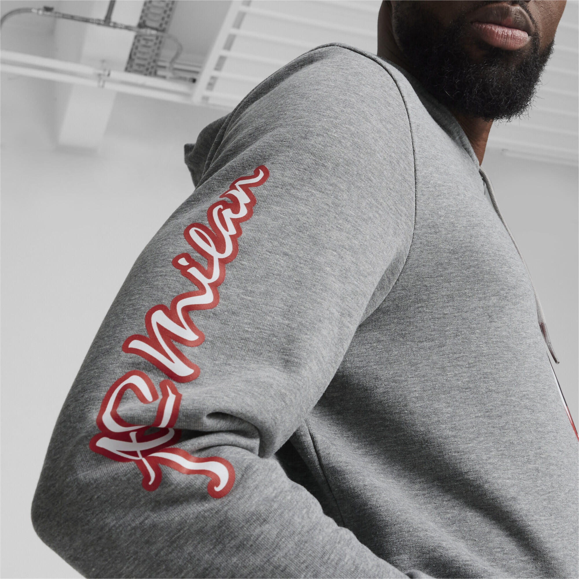 Hoodie Ftblicons AC Milan PUMA Medium Gray Heather 4/6