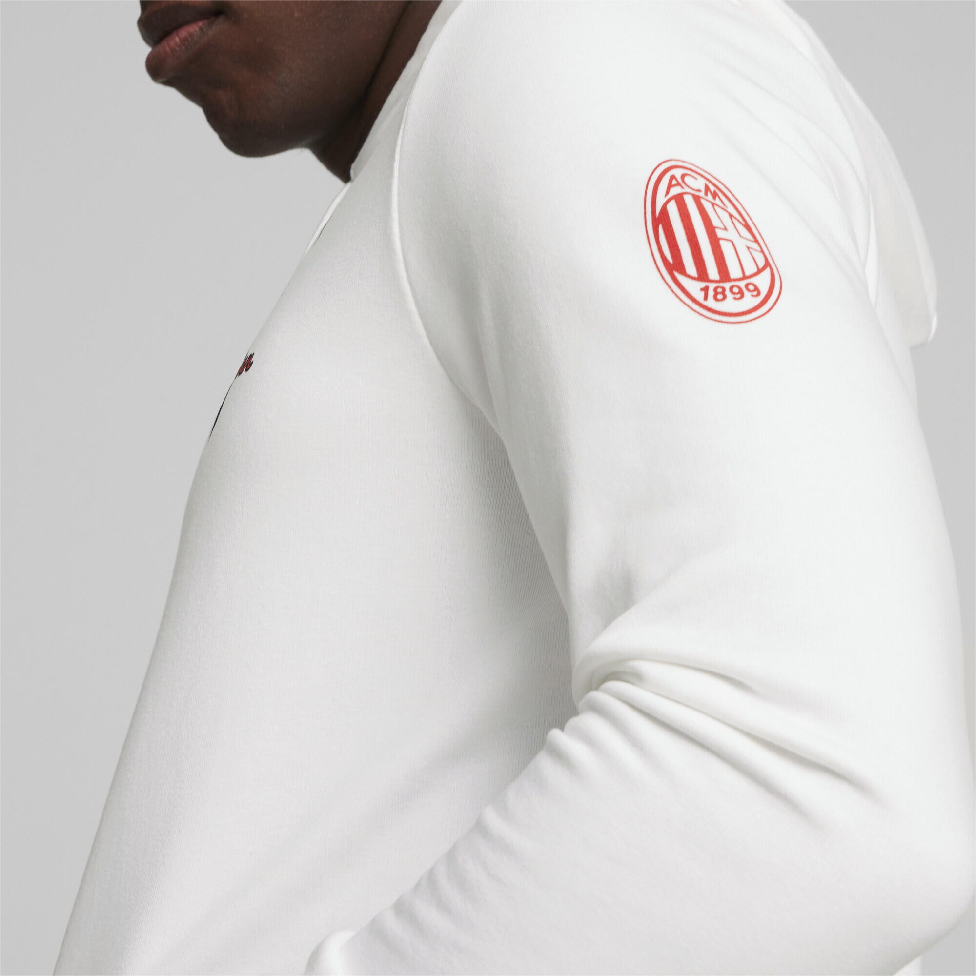 Felpa con cappuccio AC Milan Ftblicons PUMA White 3/6