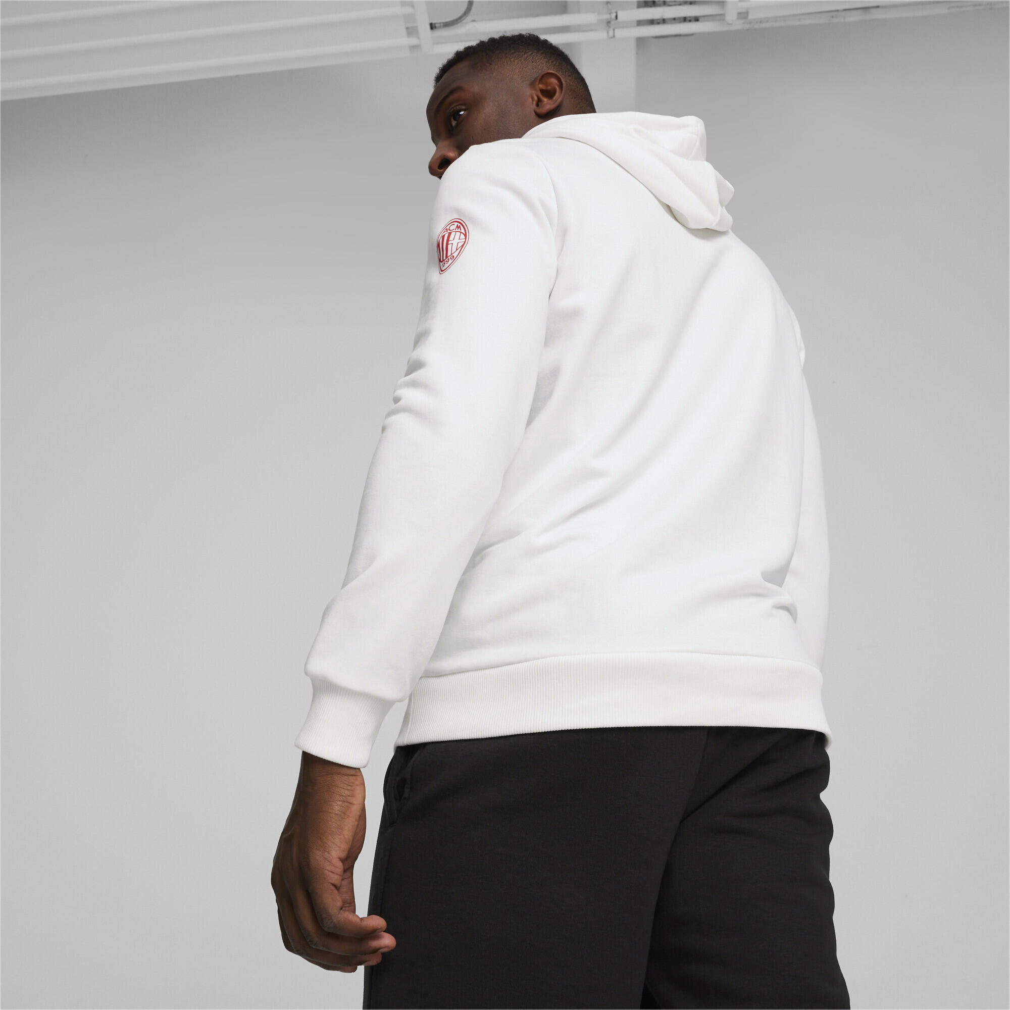 Felpa con cappuccio AC Milan Ftblicons PUMA White 5/6
