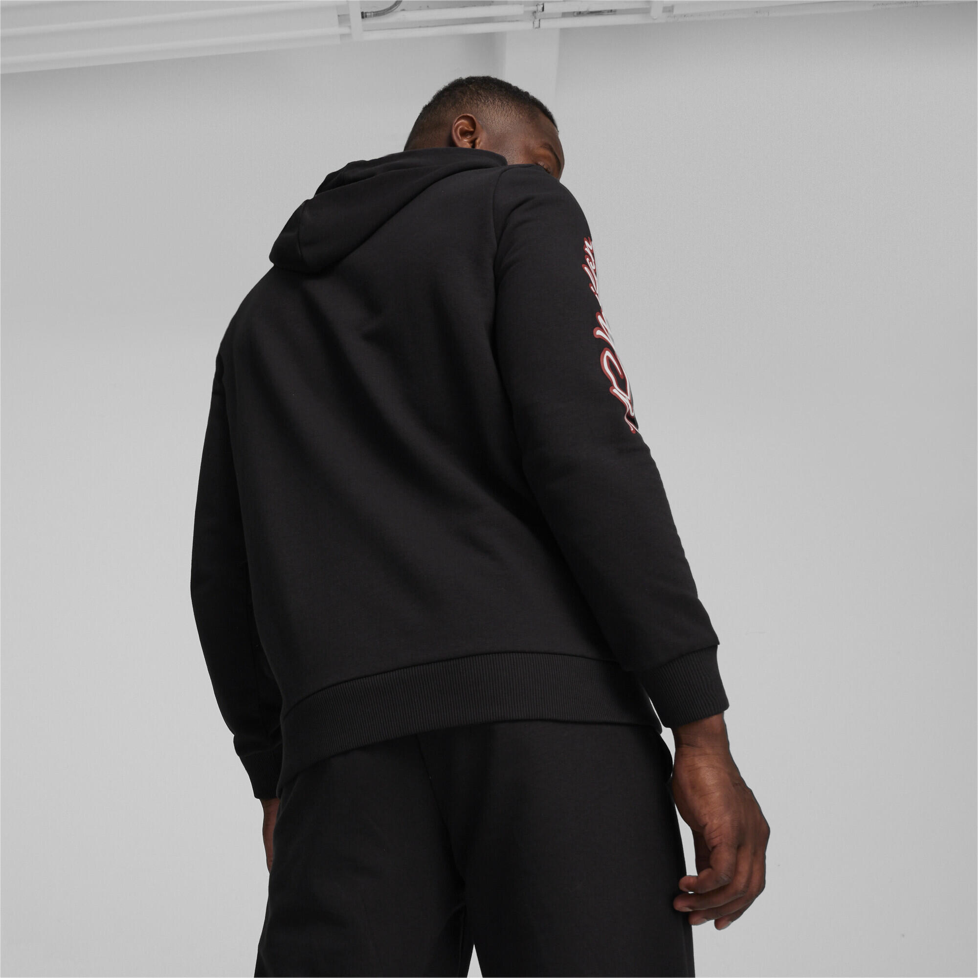 Felpa con cappuccio AC Milan Ftblicons PUMA Black 4/6