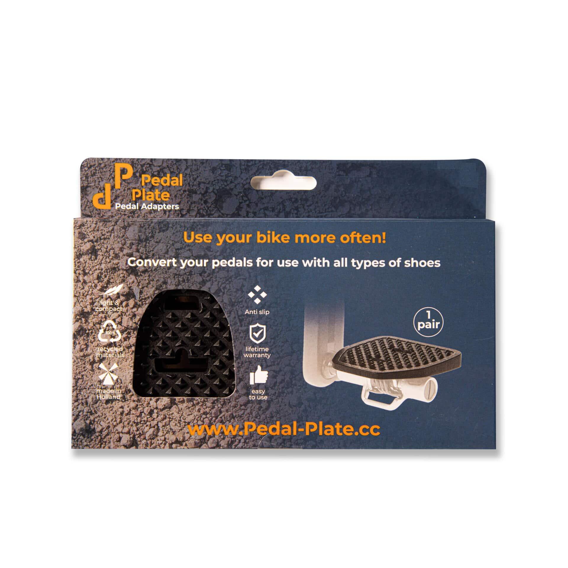 Pedal Plate | CB |Adapter voor Crankbrothers Eggbeater en Candy pedalen 6/8