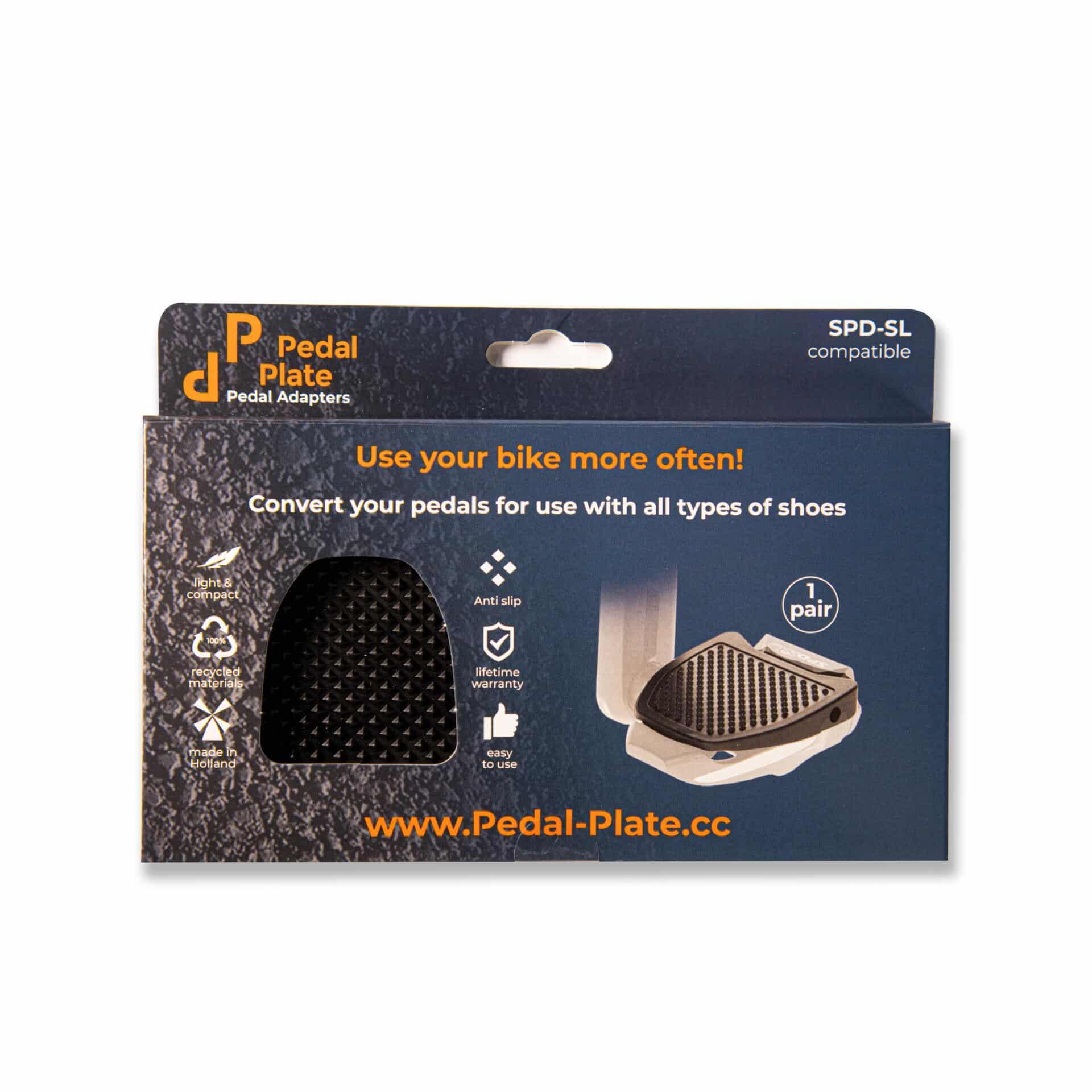 Pedal Plate SL Adapter voor Shimano SPD SL klikpedalen PEDAL PLATE Decathlon