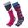 Merino Ski 2 Pack 兒童款美麗諾羊毛滑雪襪兩對裝 - 粉紅
