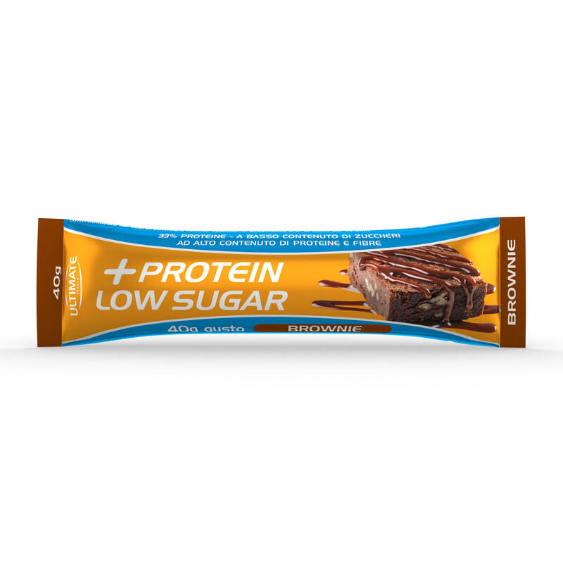 ULTIMATE ITALIA Integratore alimentare – BARRETTA + PROTEIN LOW SUGAR BROWNIE