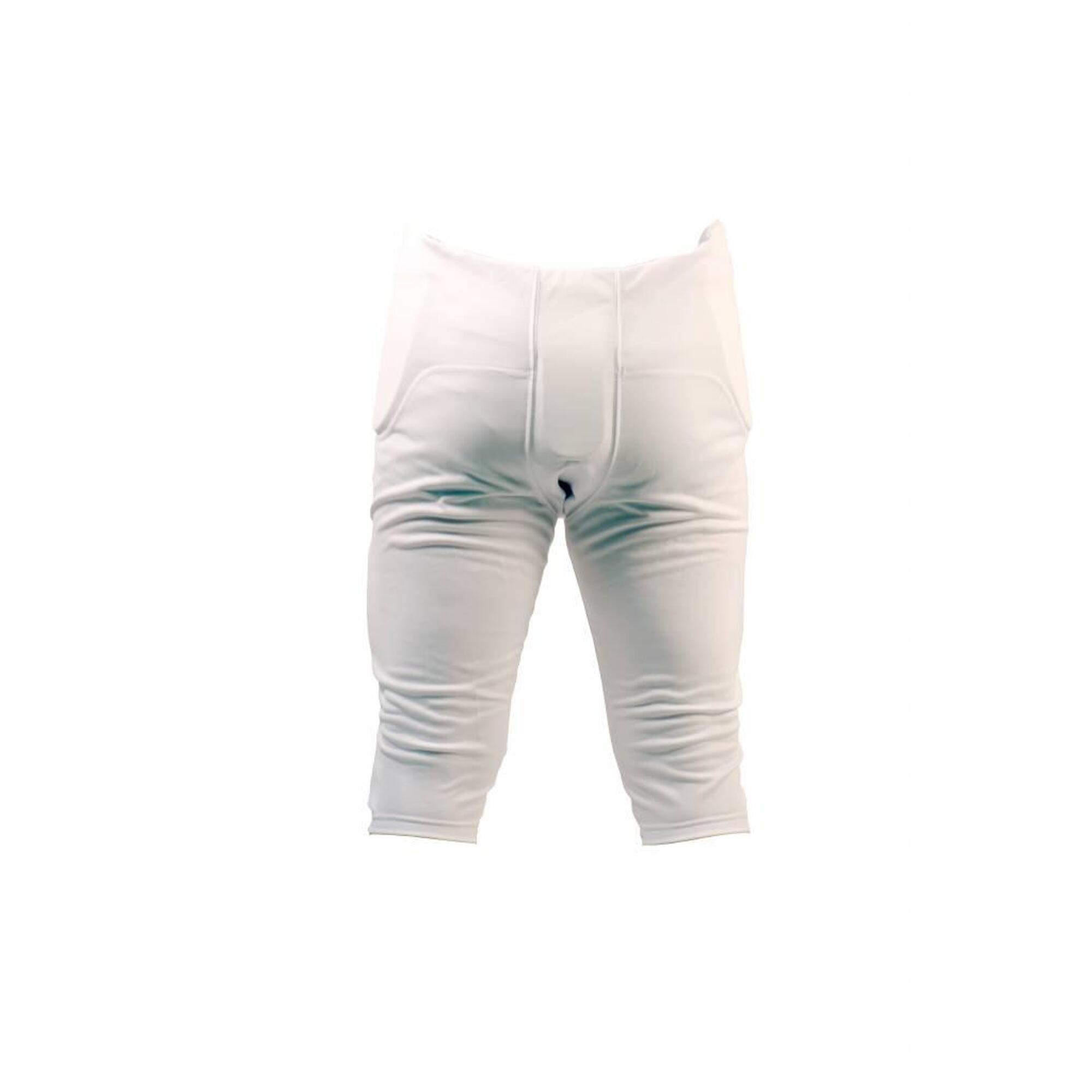 FPS-01 Pantaloni albi 4XL cu protectii integrate, 7 tampoane