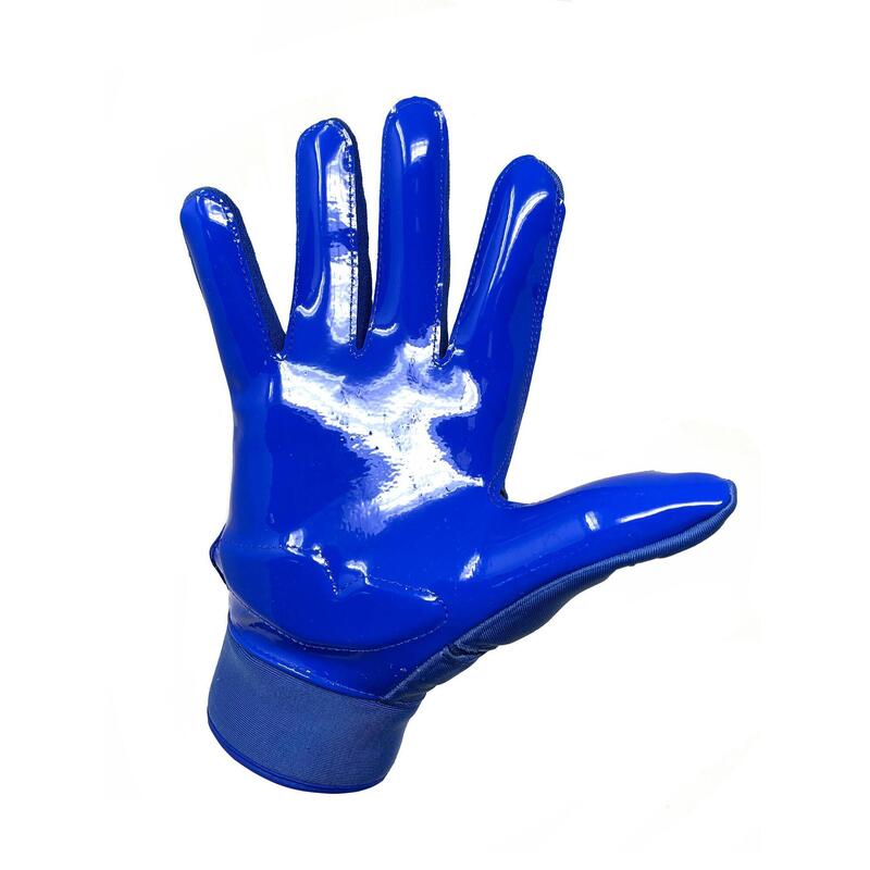 FLG-03 Modré rukavice na americký fotbal pro profesionální lajny, OL, DL
