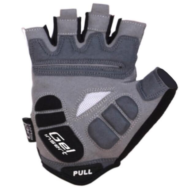 BG-04 Blanc Gants de vélo courts compétition 3/4