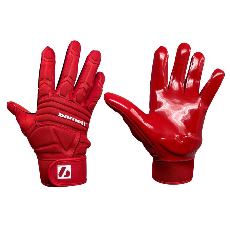 FLG-03 Rouge gants de football américain de linemen pro, OL,DL