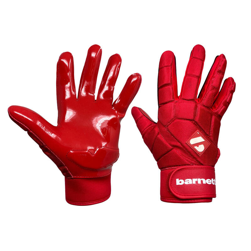 FKG-03 Rote American-Football-Handschuhe für Profi-Linebacker, LB, RB, TE