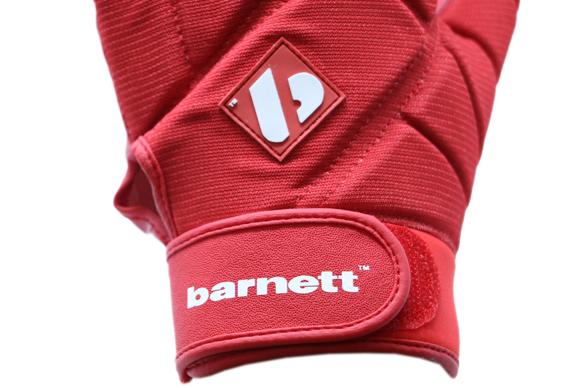 FKG-03 Red American football gloves for pro linebacker, LB, RB, TE 3/6
