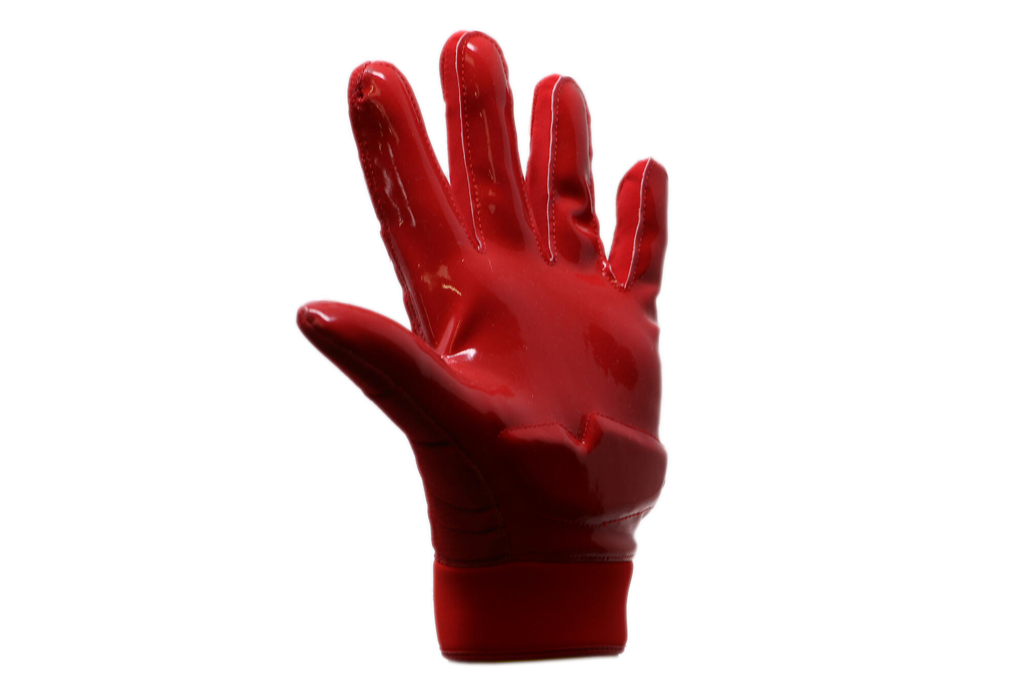 FKG-03 Red American football gloves for pro linebacker, LB, RB, TE 2/6