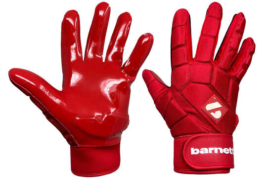 FKG-03 Rouge gants de football américain de linebacker pro, LB,RB,TE