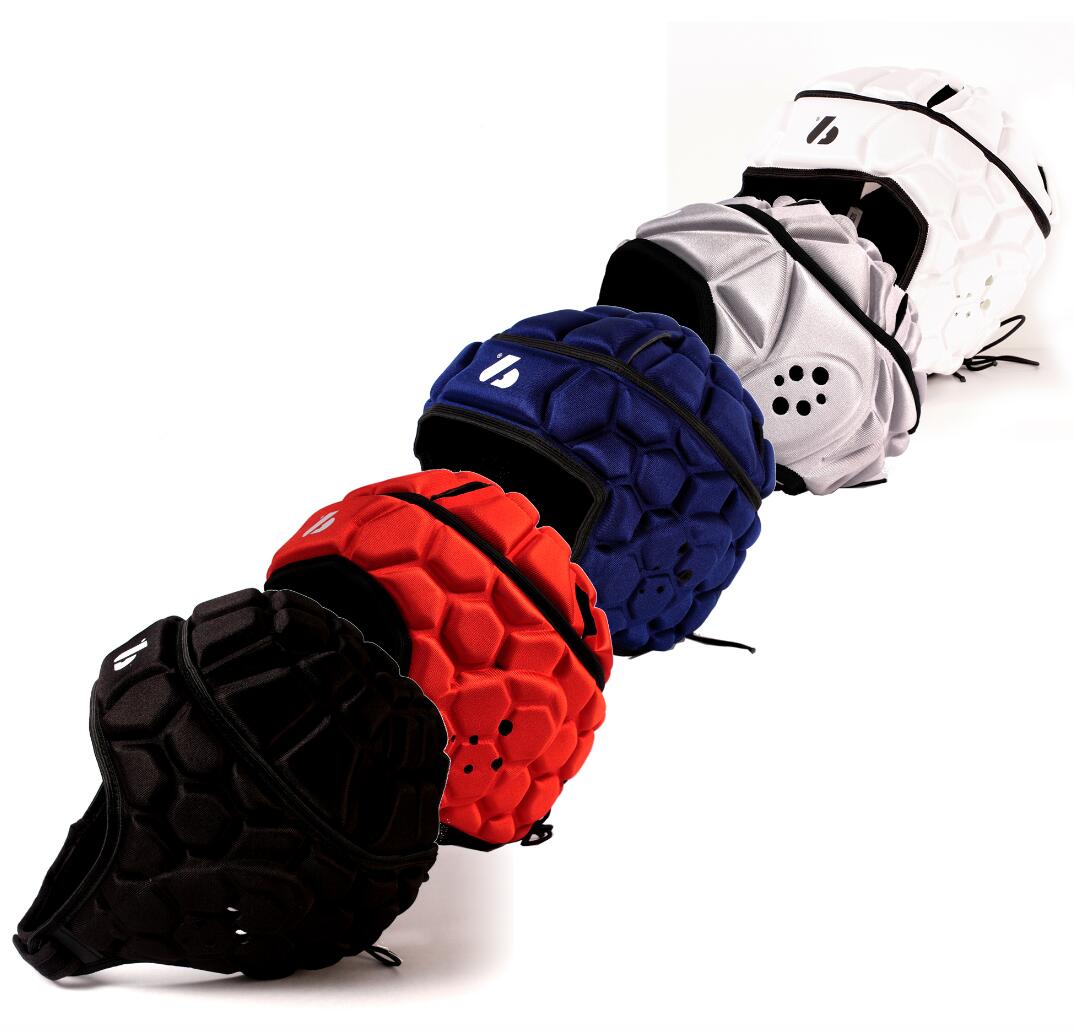 Casco da rugby e football nero HEAT PRO 5/7