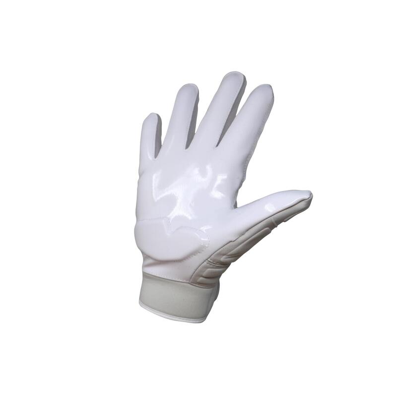 FKG-03 S mănuși de fotbal american pro linebacker, LB, RB, TE Albe