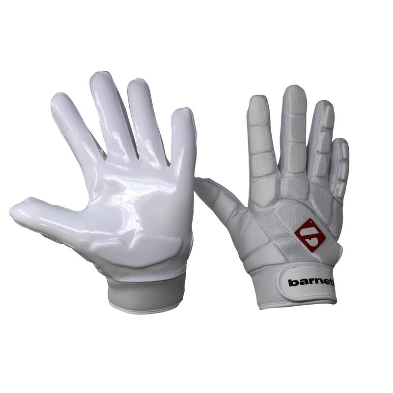 FKG-03 American-Football-Handschuhe für Profi-Linebacker, LB, RB, TE Weiß