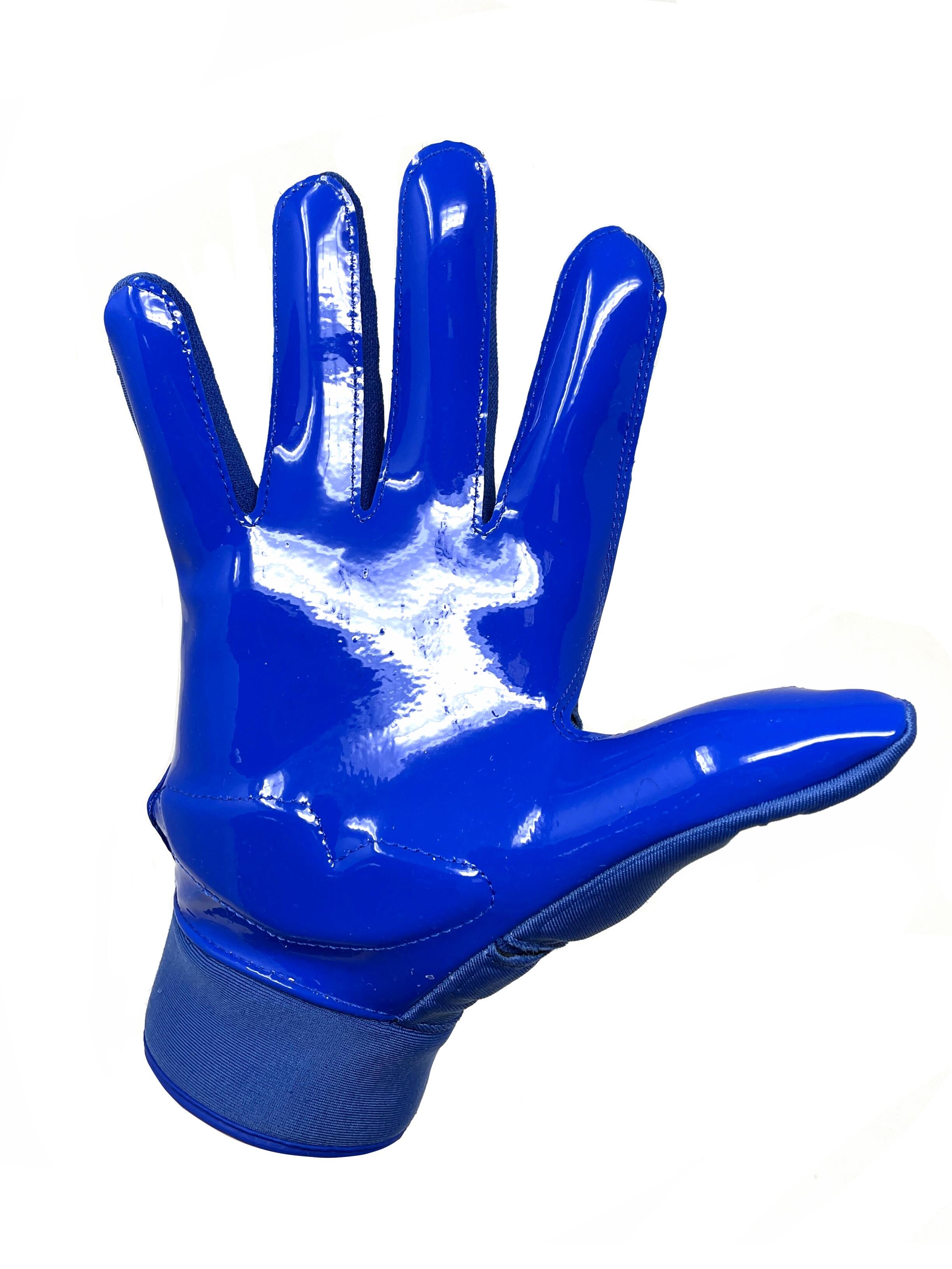 FLG-03 Bleu gants de football américain de linemen pro, OL,DL 3/3