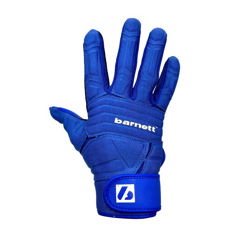 FLG-03 Modré rukavice na americký fotbal pro profesionální lajny, OL, DL