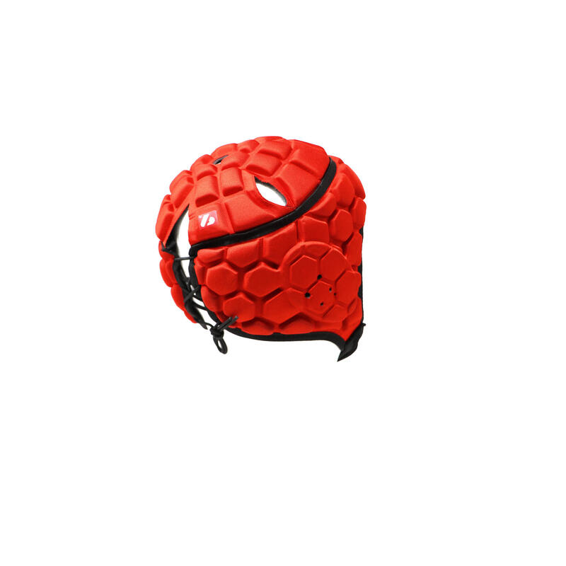 Casco rosso da rugby e football HEAT PRO