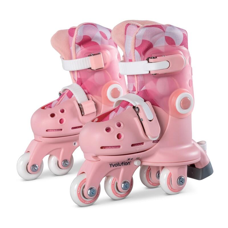 PATINES AJUSTABLES Y EVOLUTIVOS TWISTA T.30-34 PARA NIÑOS YVOLUTION ROSA