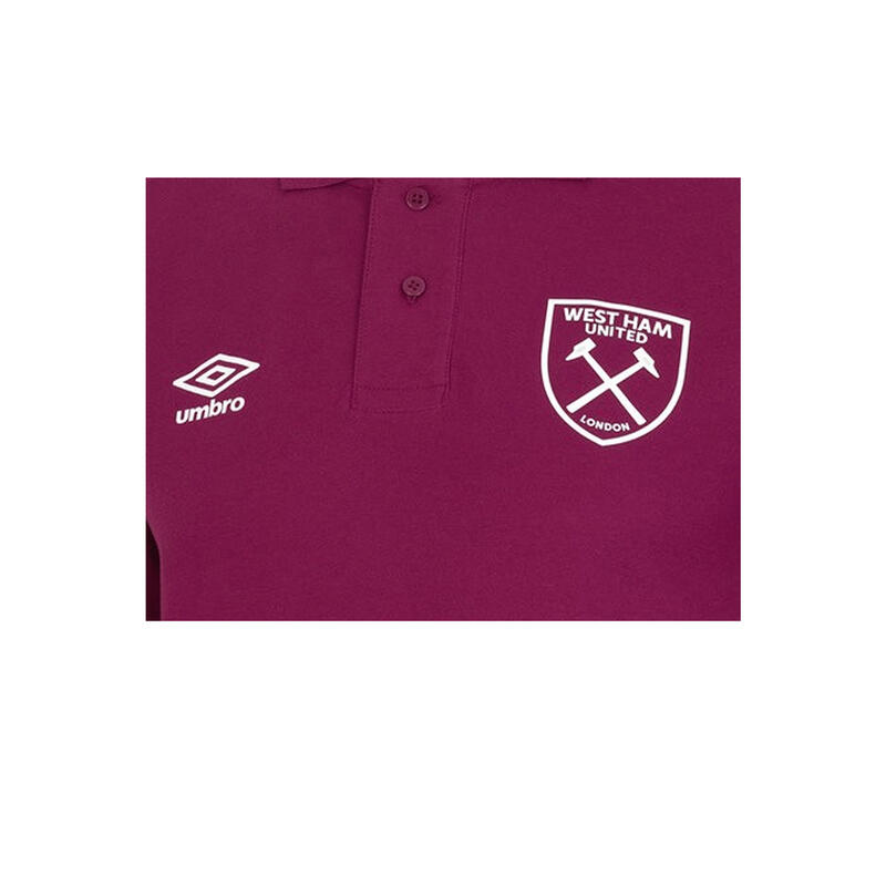 West Ham United FC Polo 22/23 Homme (Rouge prune)