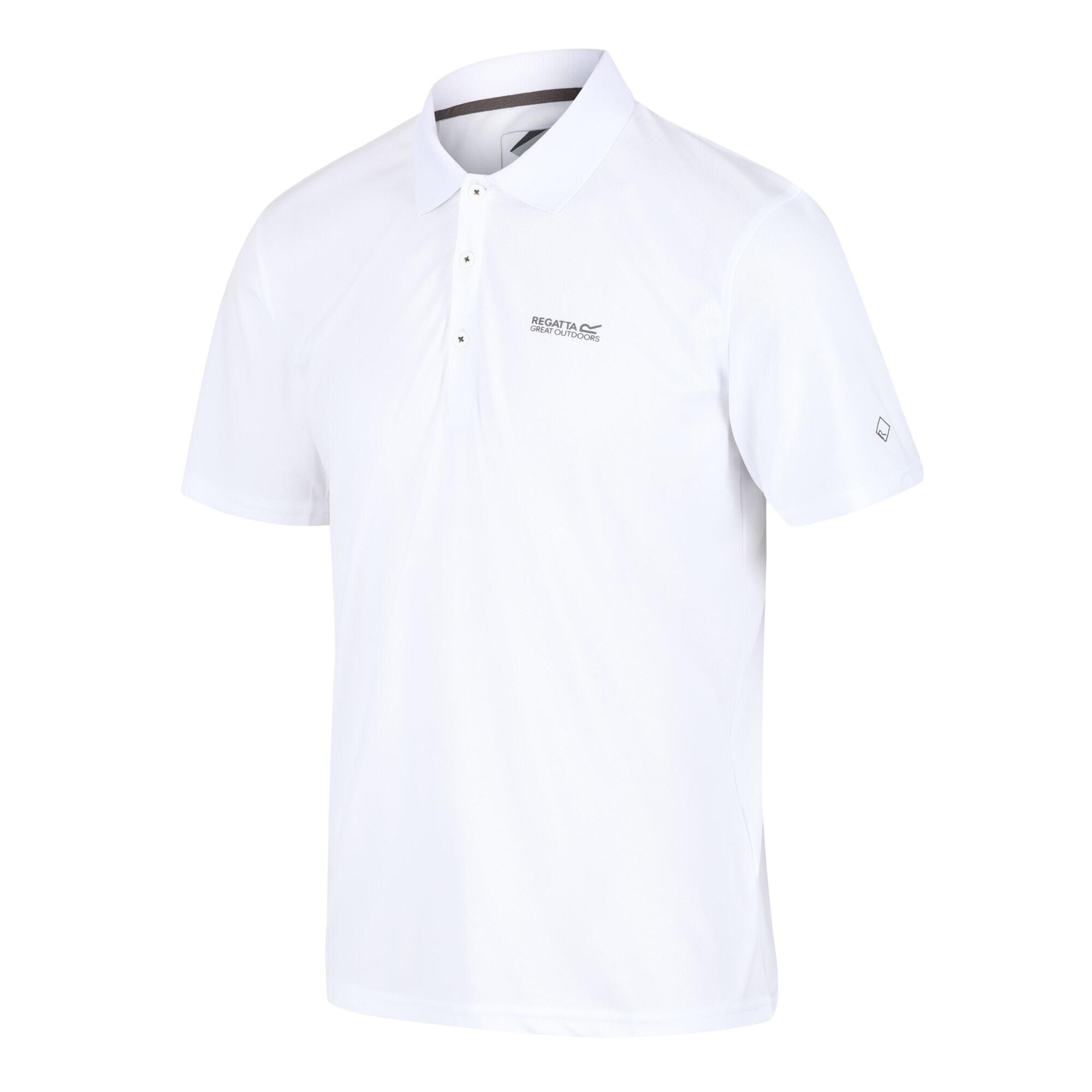 Mens Maverick V Active Polo Shirt (White) 3/5