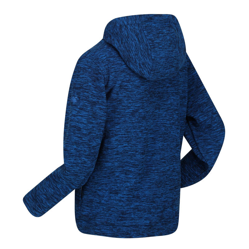 Sudadera Polar Keyon con Capucha para Niños Niñas Azul Sky Diver Jaspeada