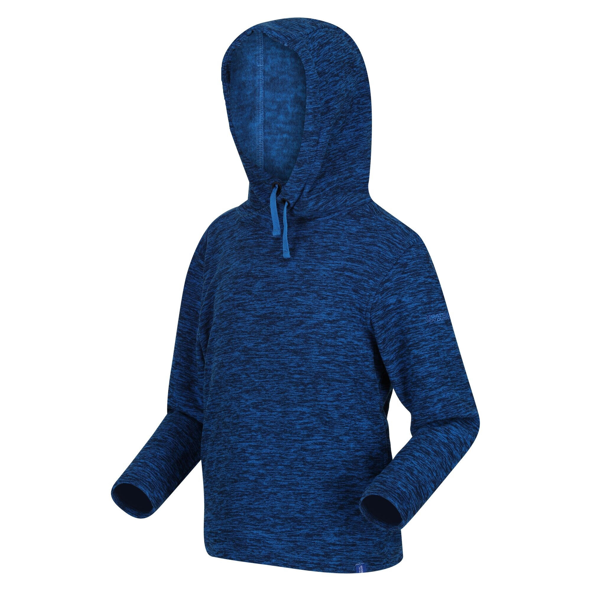 Childrens/Kids Keyon Hooded Fleece (Sky Diver Blue Marl) 3/5