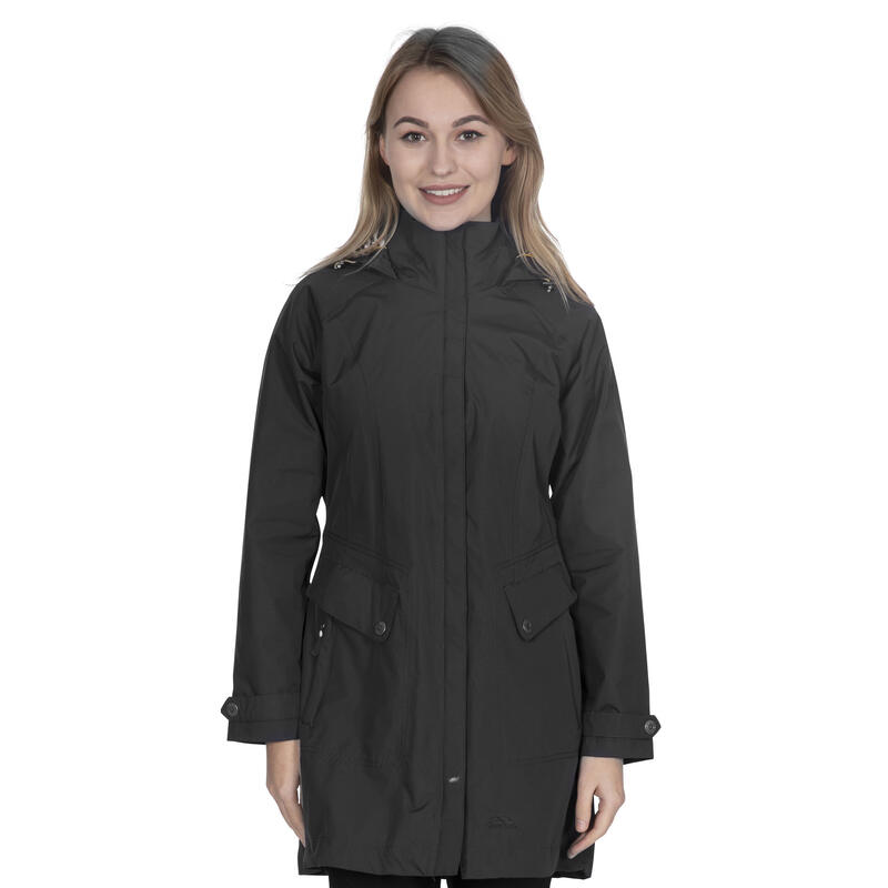 Chaqueta impermeable modelo Rainy Day para mujer Negro