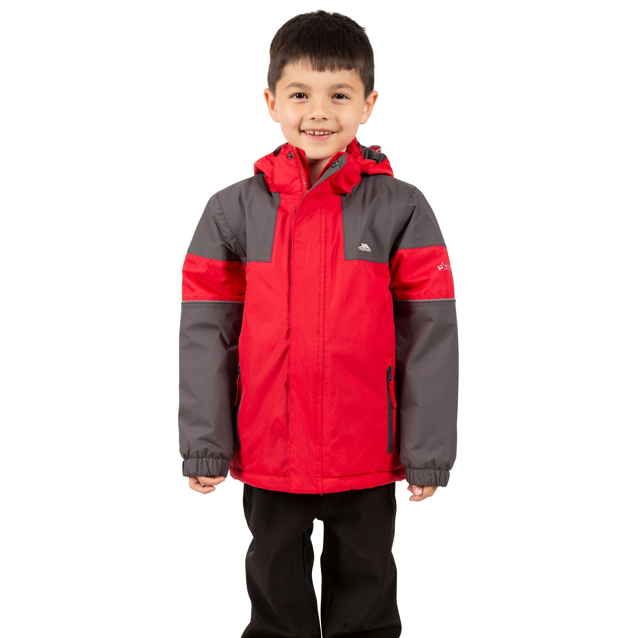 Boys' UNLOCK Waterproof Jacket (Red)