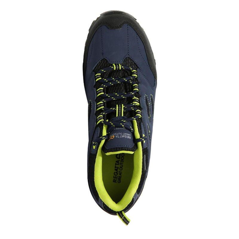 Chaussures de randonnée HOLCOMBE Unisexe (Bleu marine/vert fluo)