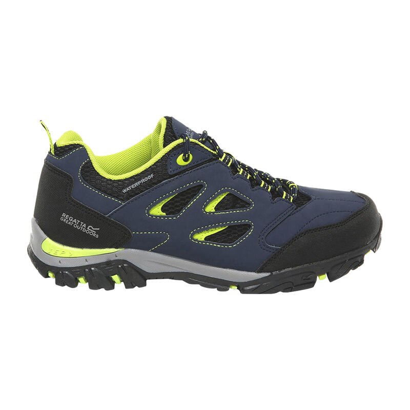Chaussures de randonnée HOLCOMBE Unisexe (Bleu marine/vert fluo)