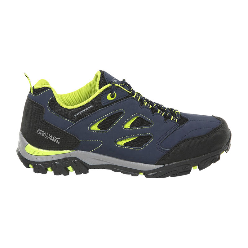 Kinderen/Kinderen Holcombe Lage Junior Wandelschoenen (Navy Blaze/Lime Punch)